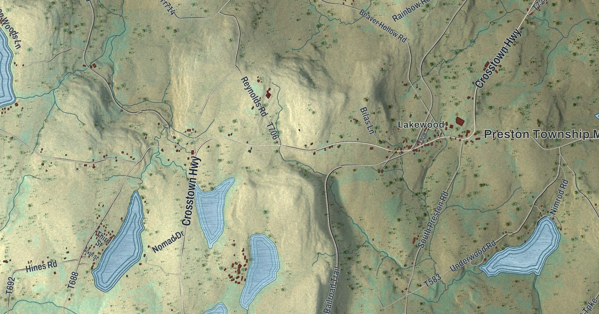 Map of Preston, Pennsylvania in 2026