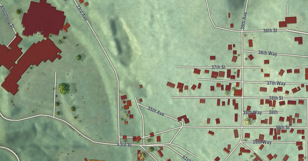 Map of Pulaski, Beaver County, Pennsylvania in 2026