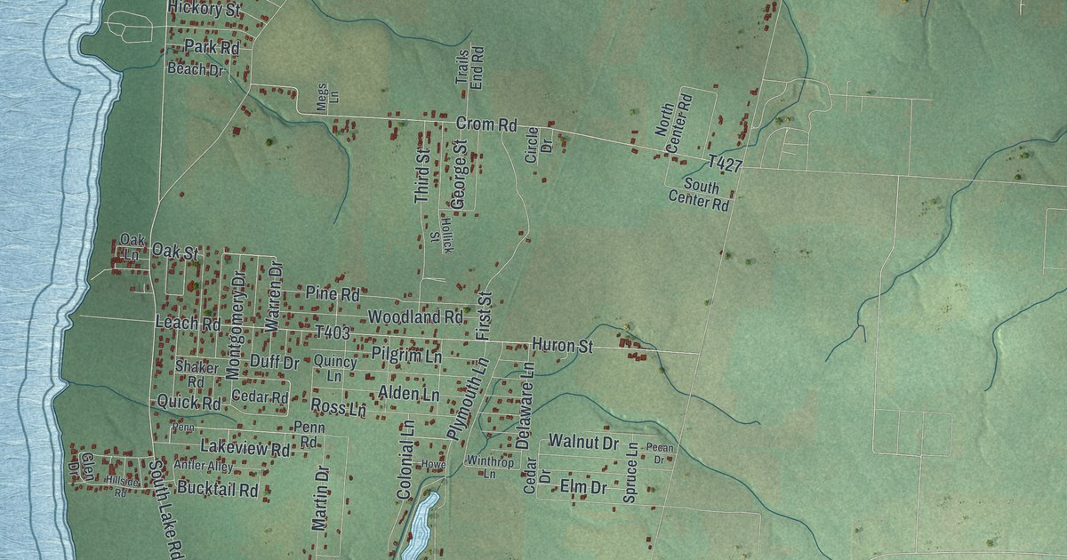 Map of Pymatuning Central, Pennsylvania in 2026