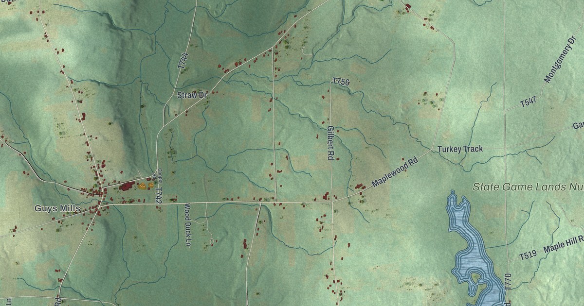 Map of Randolph, Pennsylvania in 2026