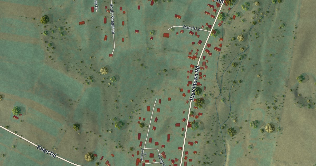 Map of Rauchtown, Pennsylvania in 2026