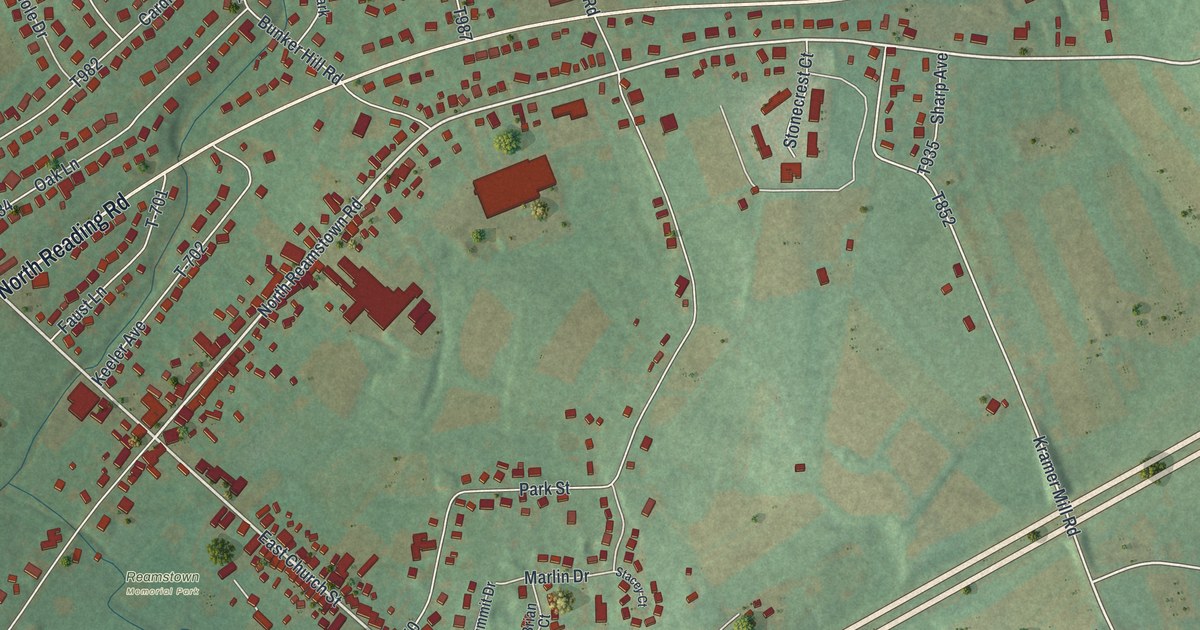 Map of Reamstown, Pennsylvania in 2026