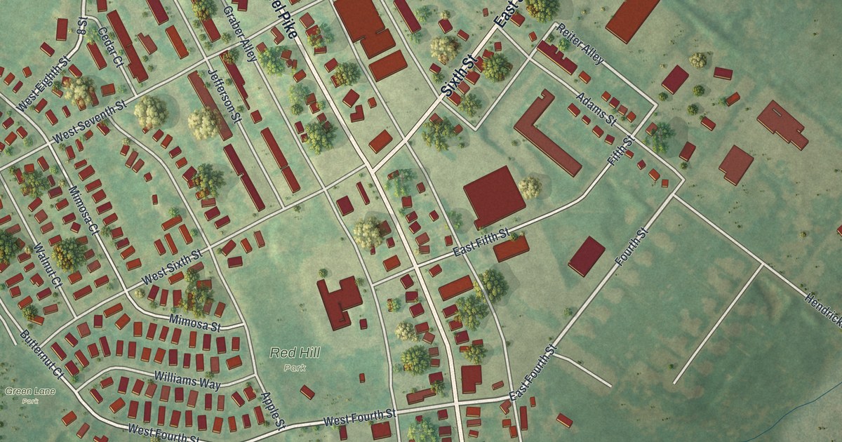 Map of Red Hill, Pennsylvania in 2026