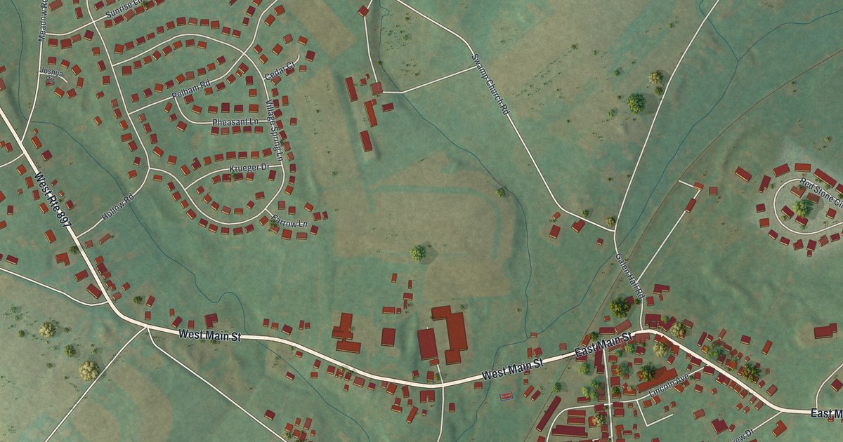 Map of Reinholds, Pennsylvania in 2026