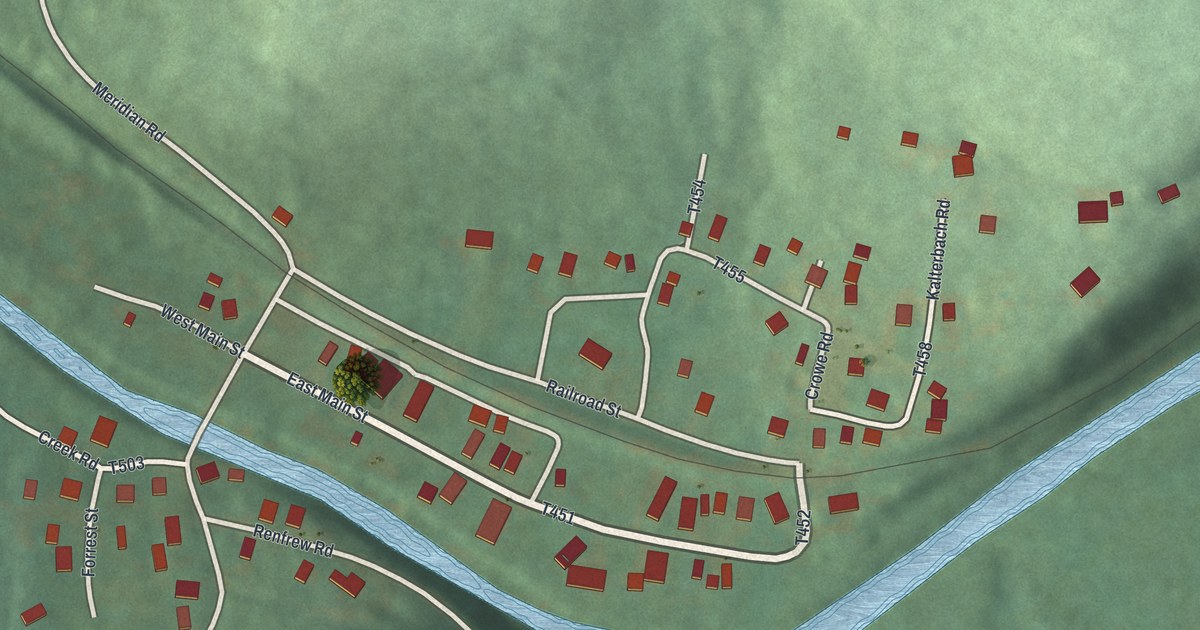 Map of Renfrew, Pennsylvania in 2026