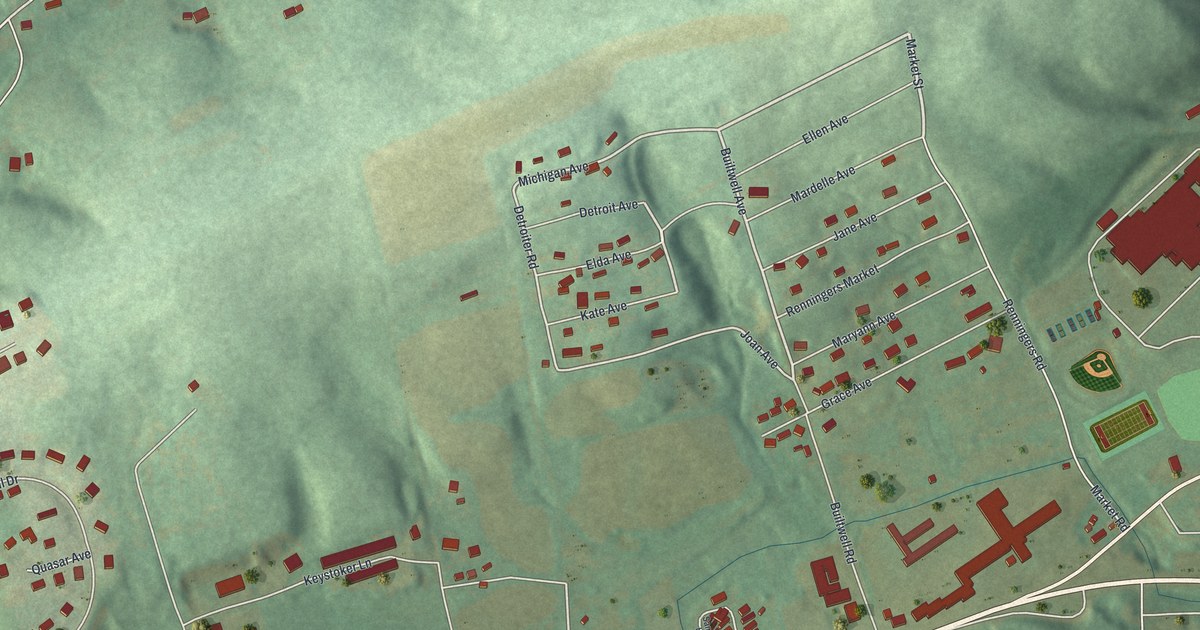 Map of Renningers, Pennsylvania in 2026
