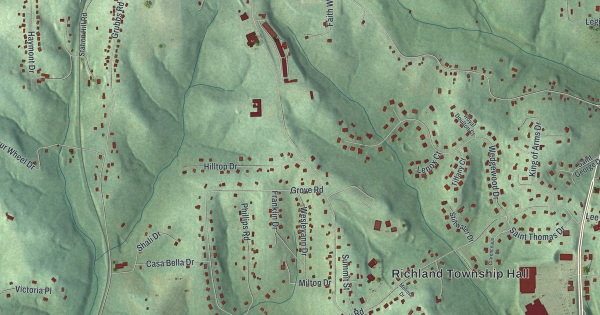 Map of Richland, Allegheny County, Pennsylvania in 2026