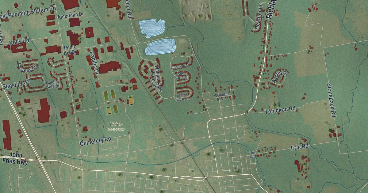 Map of Richland, Bucks County, Pennsylvania in 2026