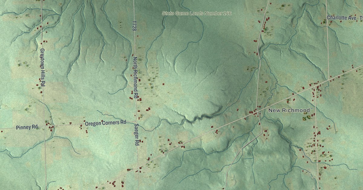 Map of Richmond, Crawford County, Pennsylvania in 2026