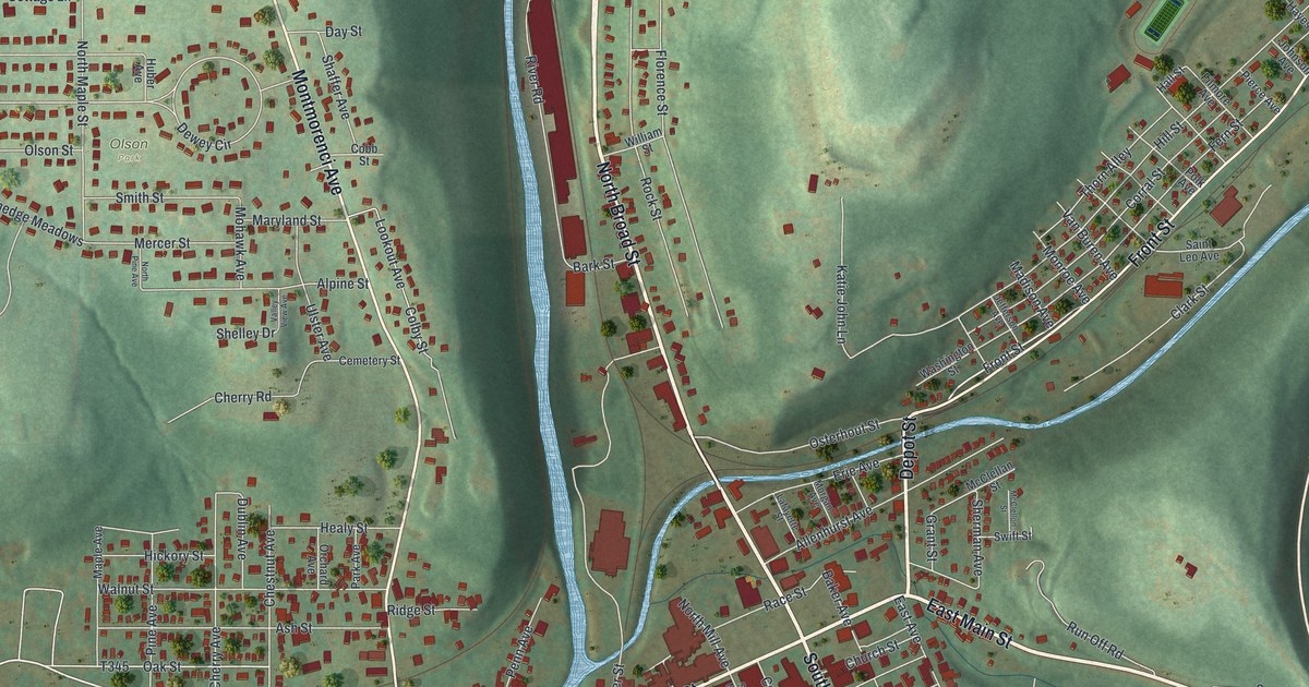 Map of Ridgway Borough, Pennsylvania in 2026