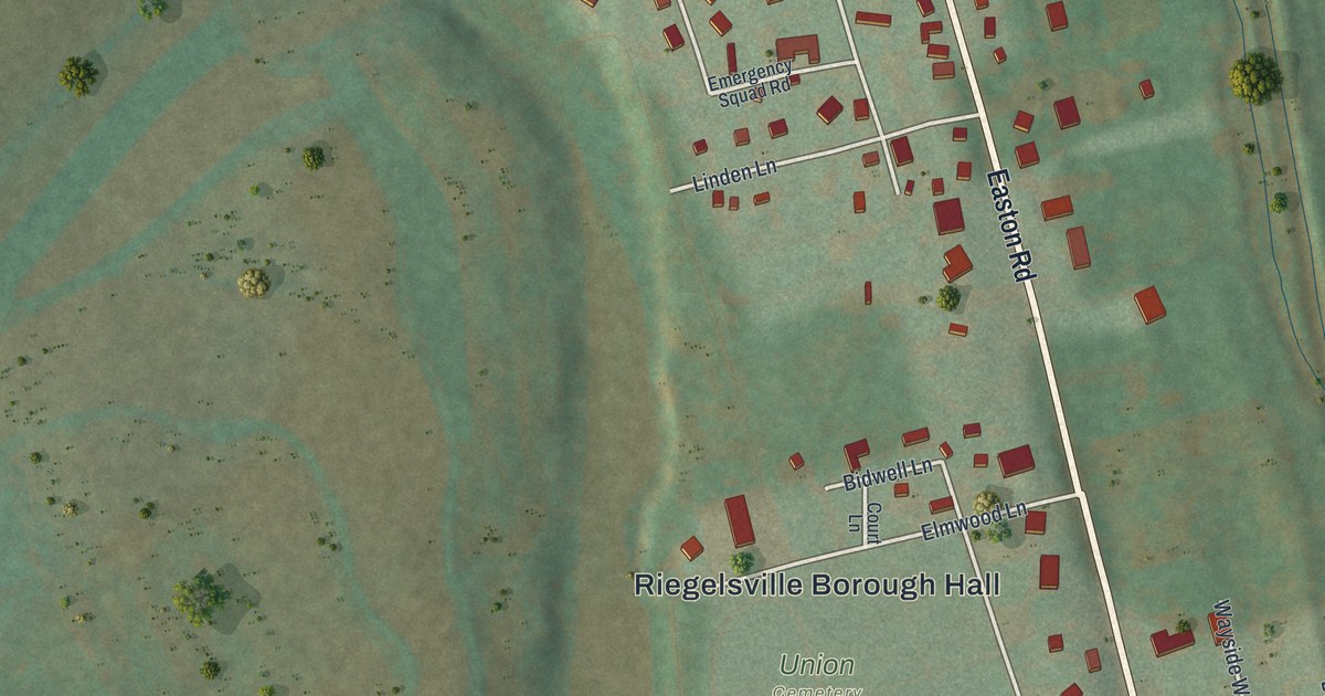 Map of Riegelsville, Pennsylvania in 2026