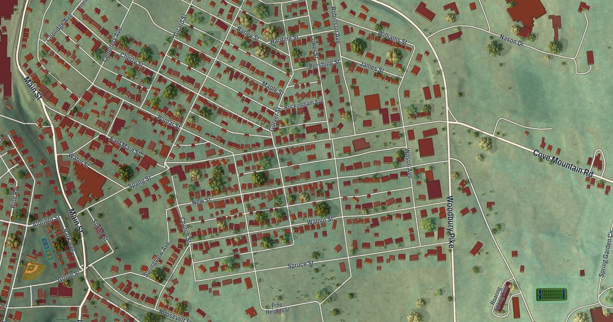 Map of Roaring Spring, Pennsylvania in 2026