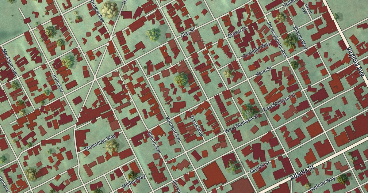 Map of Rochester Borough, Pennsylvania in 2026