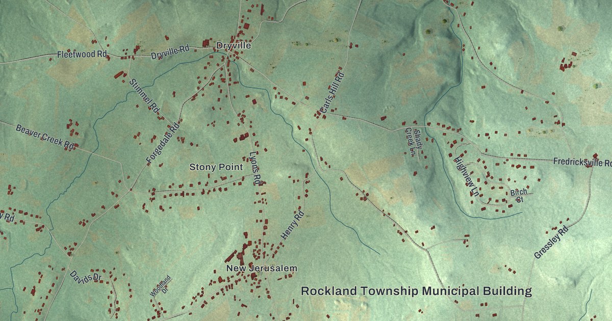 Map of Rockland, Berks County, Pennsylvania in 2026