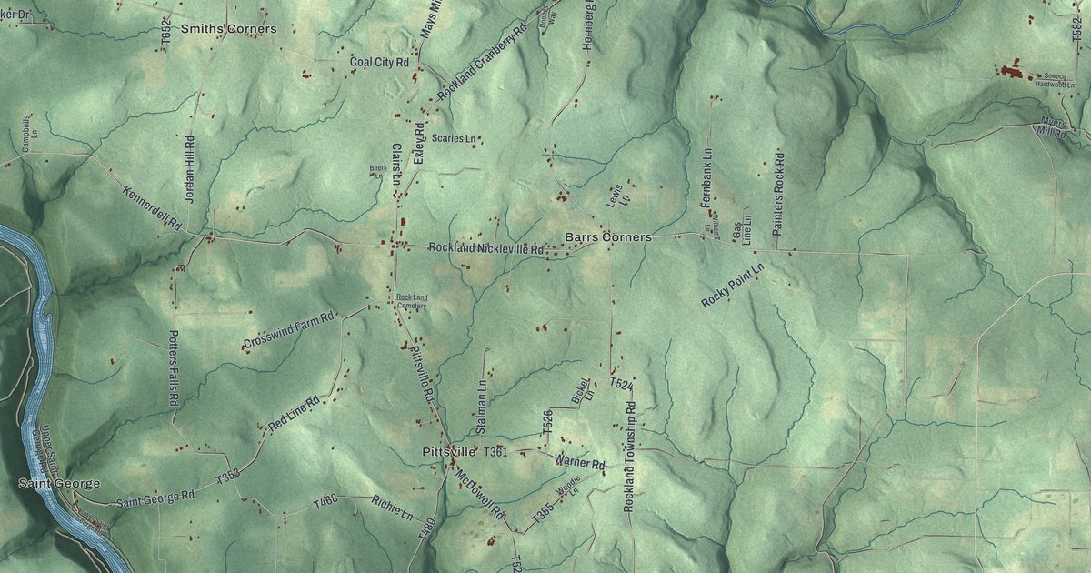 Map of Rockland, Venango County, Pennsylvania in 2026