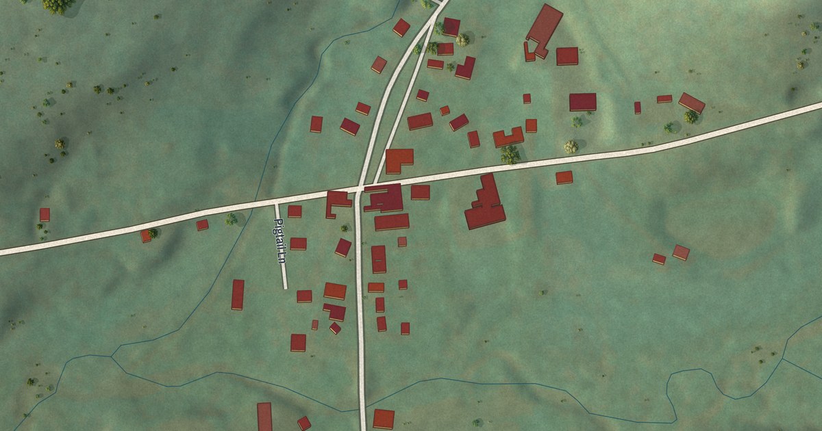 Map of Roseville, Pennsylvania in 2026