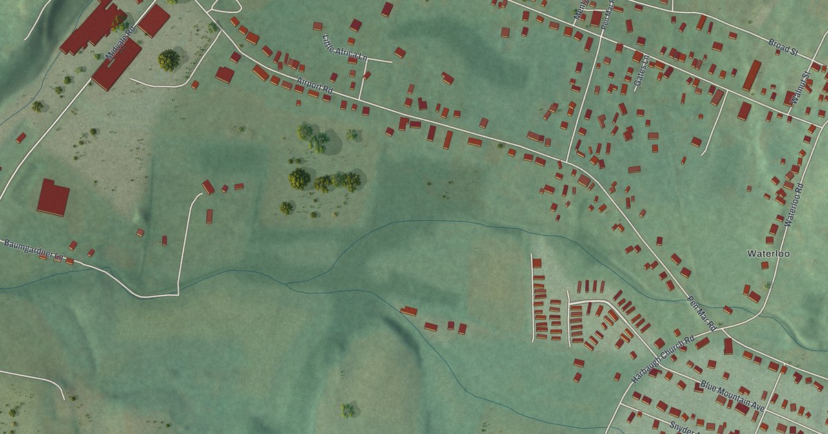 Map of Rouzerville, Pennsylvania in 2026