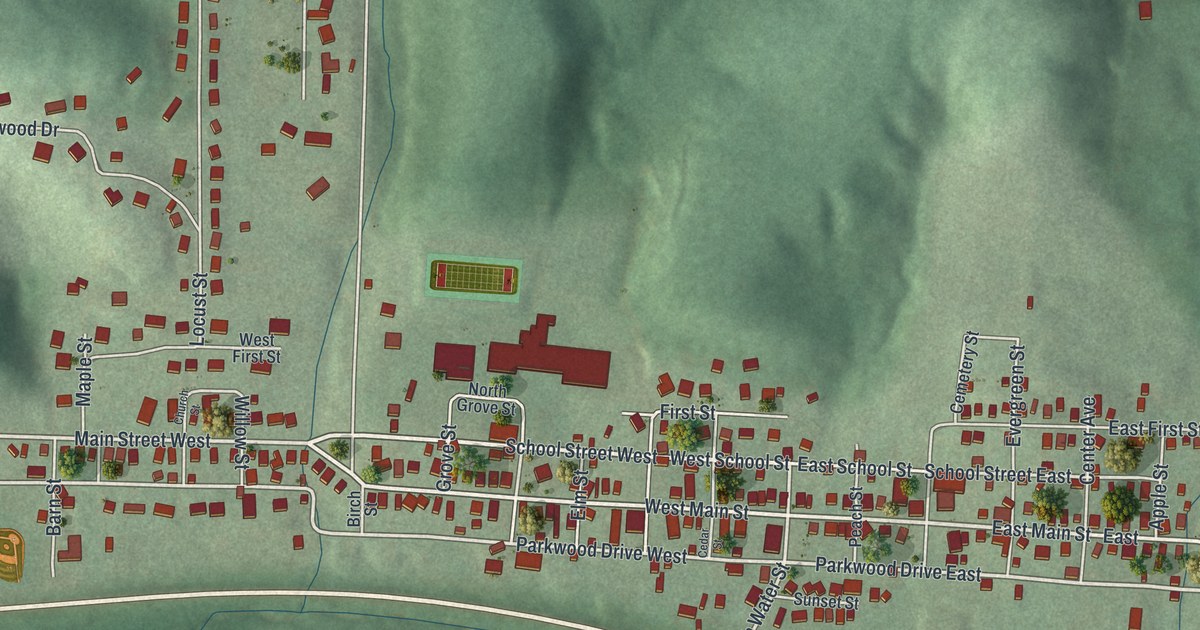 Map of Rural Valley, Pennsylvania in 2026