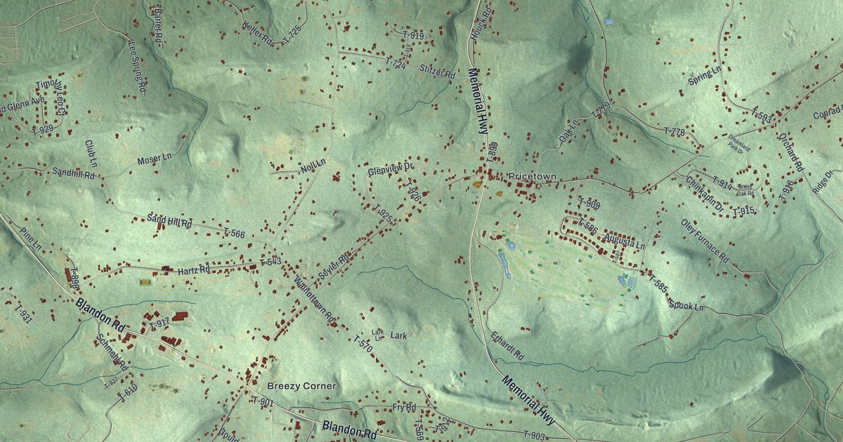 Map of Ruscombmanor, Pennsylvania in 2026