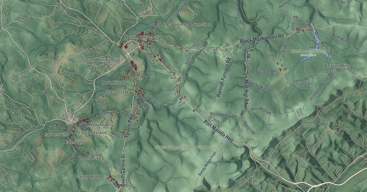 Map of Rush, Centre County, Pennsylvania in 2026