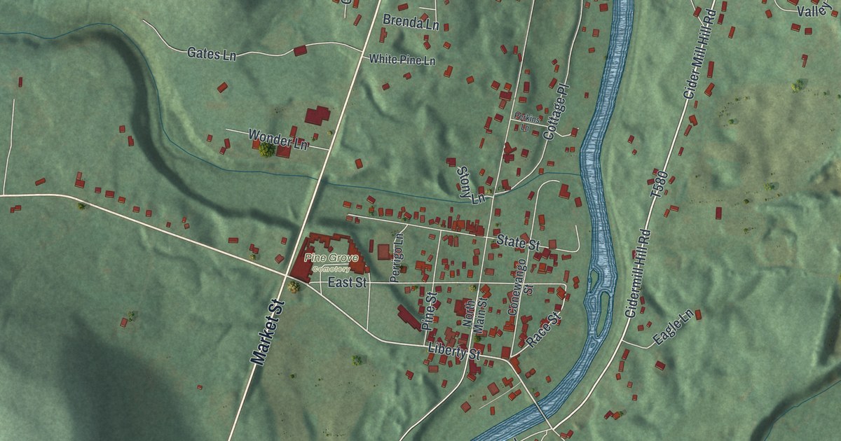 Map of Russell, Pennsylvania in 2026