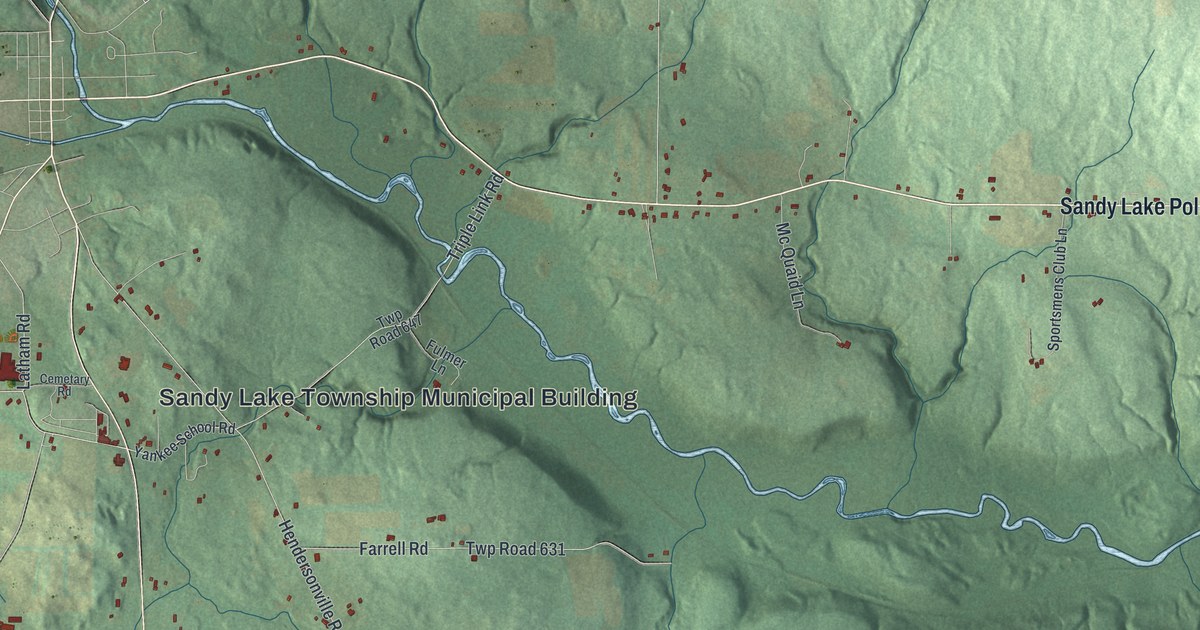 Map of Sandy Lake Township, Pennsylvania in 2026