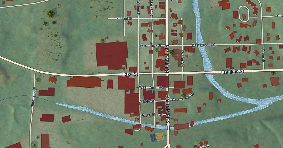 Map of Sandy Lake Borough, Pennsylvania in 2026