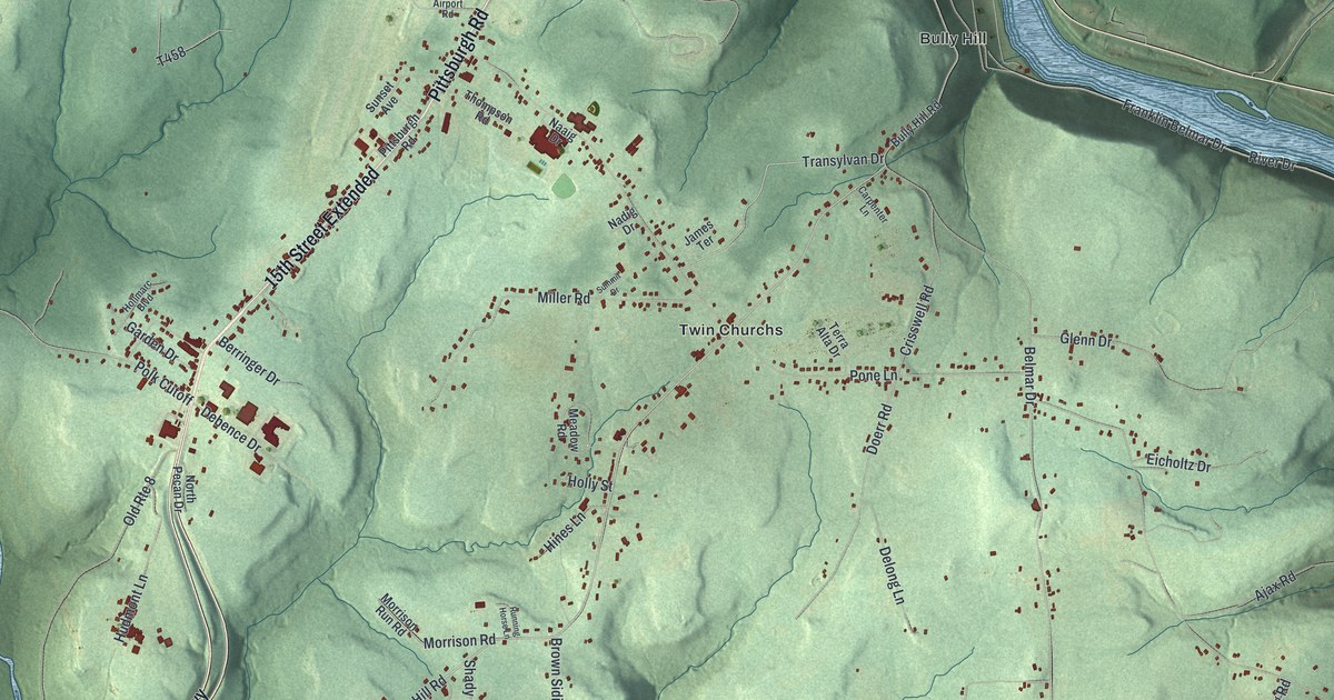 Map of Sandycreek, Pennsylvania in 2026