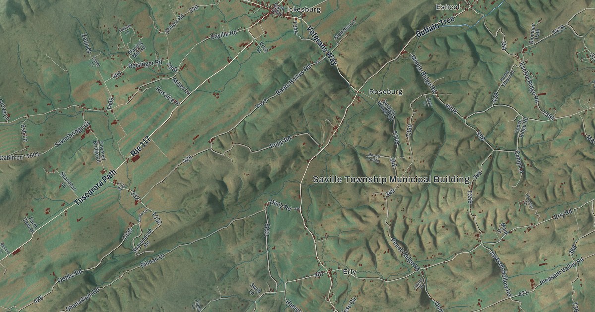 Map of Saville, Pennsylvania in 2026