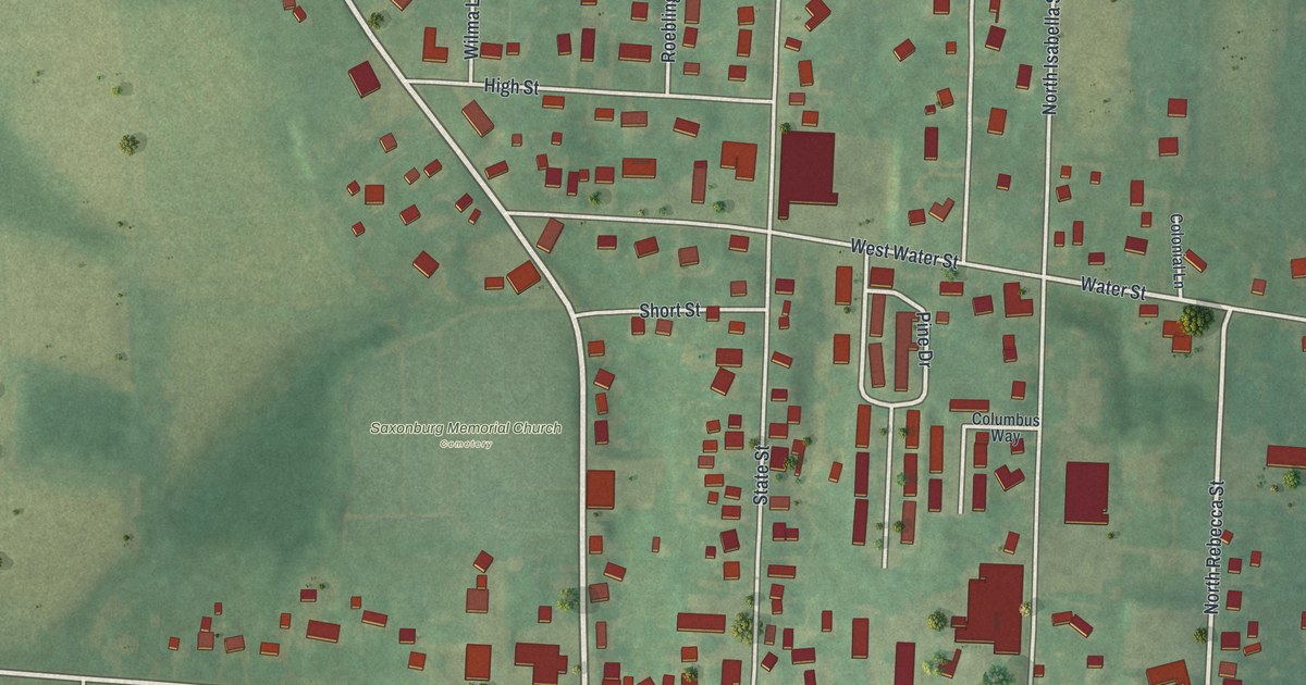 Map of Saxonburg, Pennsylvania in 2026