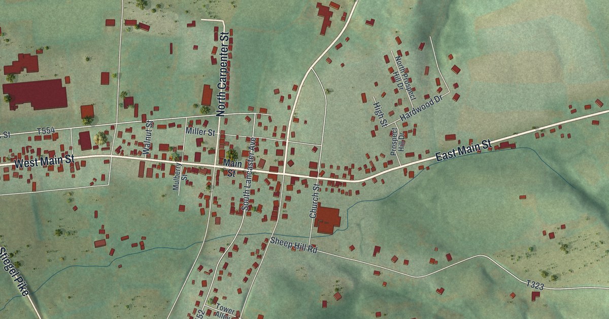 Map of Schaefferstown, Pennsylvania in 2026