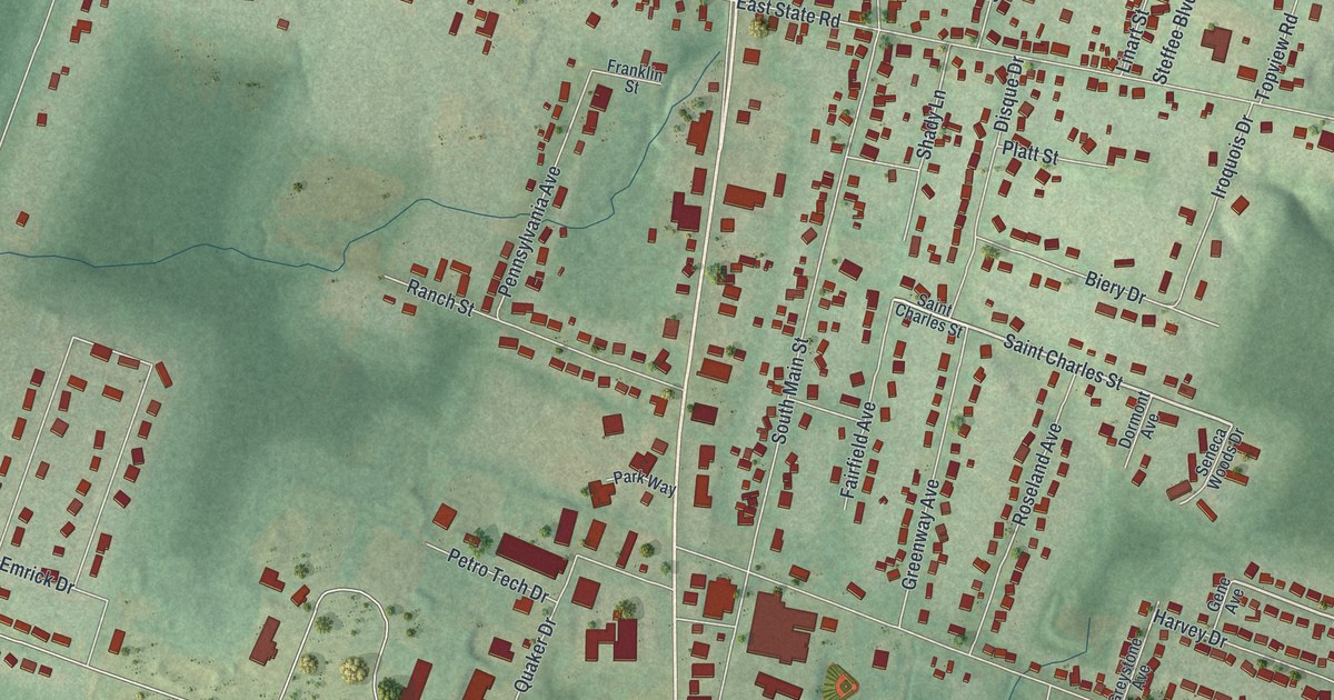 Map of Seneca, Pennsylvania in 2026