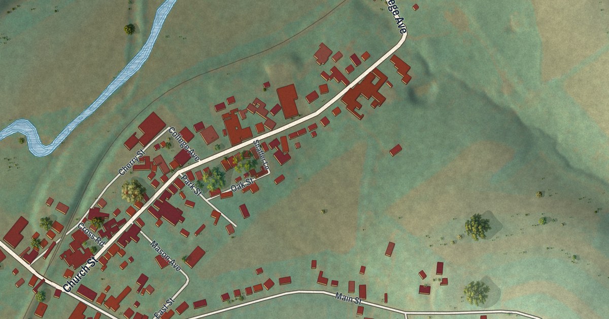 Map of Seven Valleys, Pennsylvania in 2026