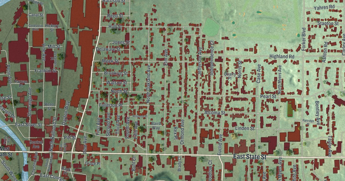 Map of Sharon, Mercer County, Pennsylvania in 2026