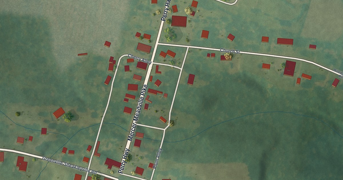 Map of Sheakleyville, Pennsylvania in 2026