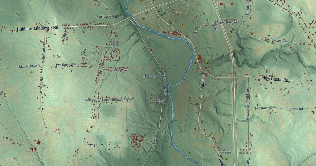 Map of Shenango, Mercer County, Pennsylvania in 2026