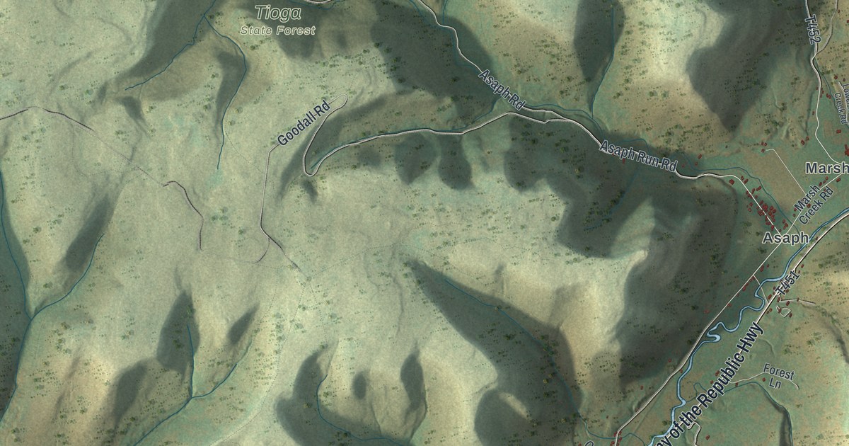 Map of Shippen, Tioga County, Pennsylvania in 2026