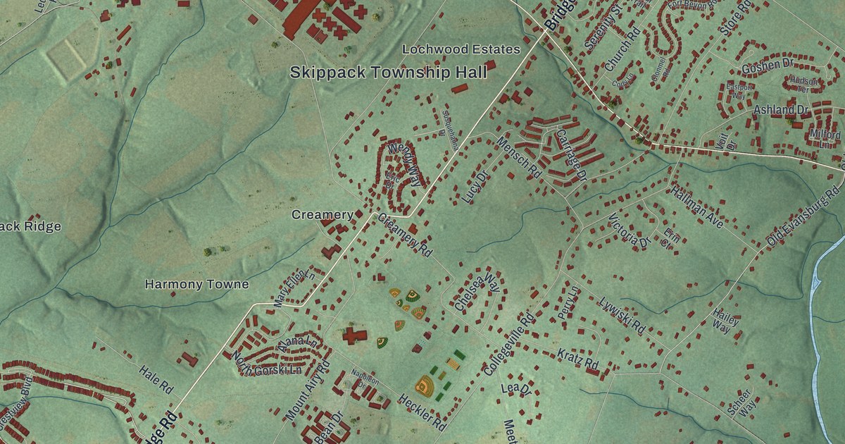 Map of Skippack, Pennsylvania in 2026