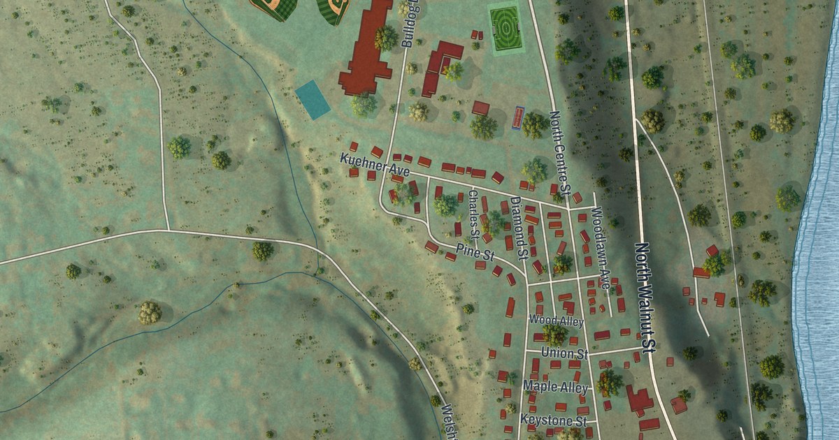 Map of Slatington, Pennsylvania in 2026