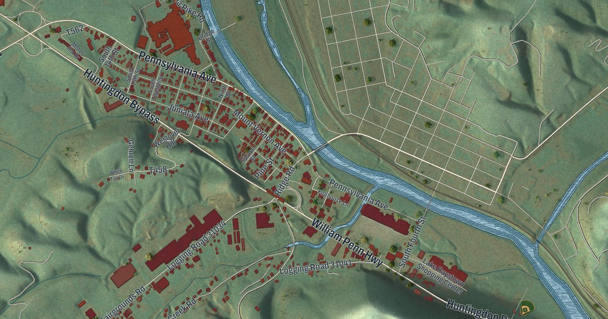 Map of Smithfield, Huntingdon County, Pennsylvania in 2026