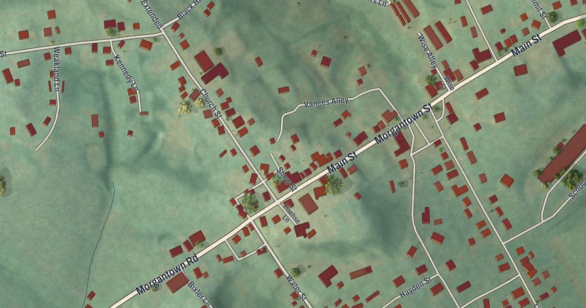 Map of Smithfield, Fayette County, Pennsylvania in 2026