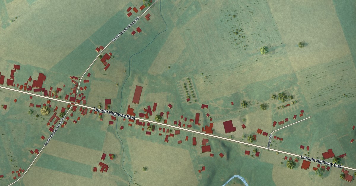 Map of Soudersburg, Pennsylvania in 2026