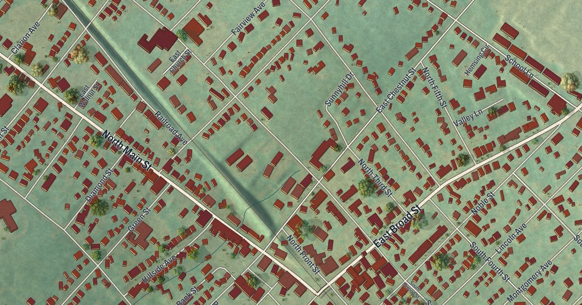 Map of Souderton, Pennsylvania in 2026