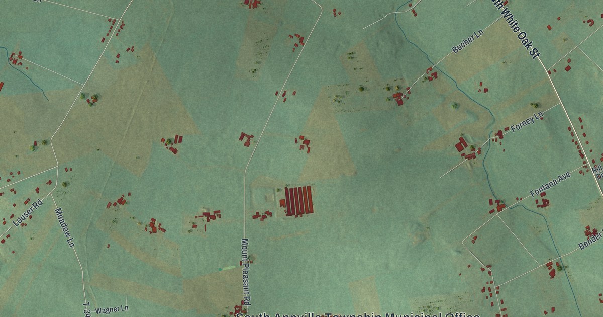 Map of South Annville, Pennsylvania in 2026