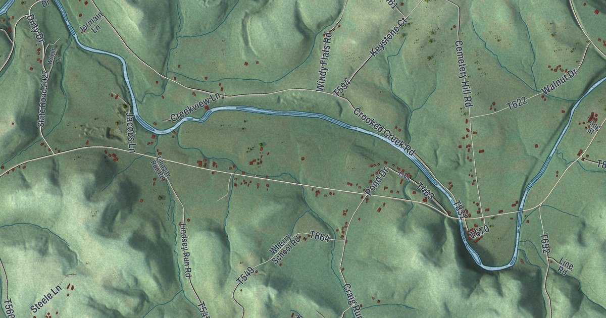 Map of South Bend, Pennsylvania in 2026