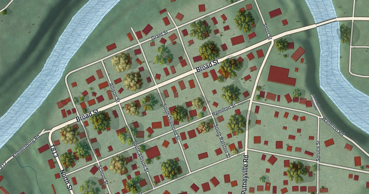 Map of South Bethlehem, Pennsylvania in 2026