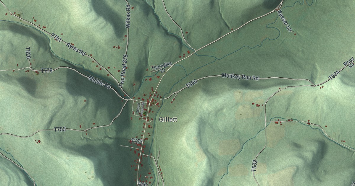 Map of South Creek, Pennsylvania in 2026