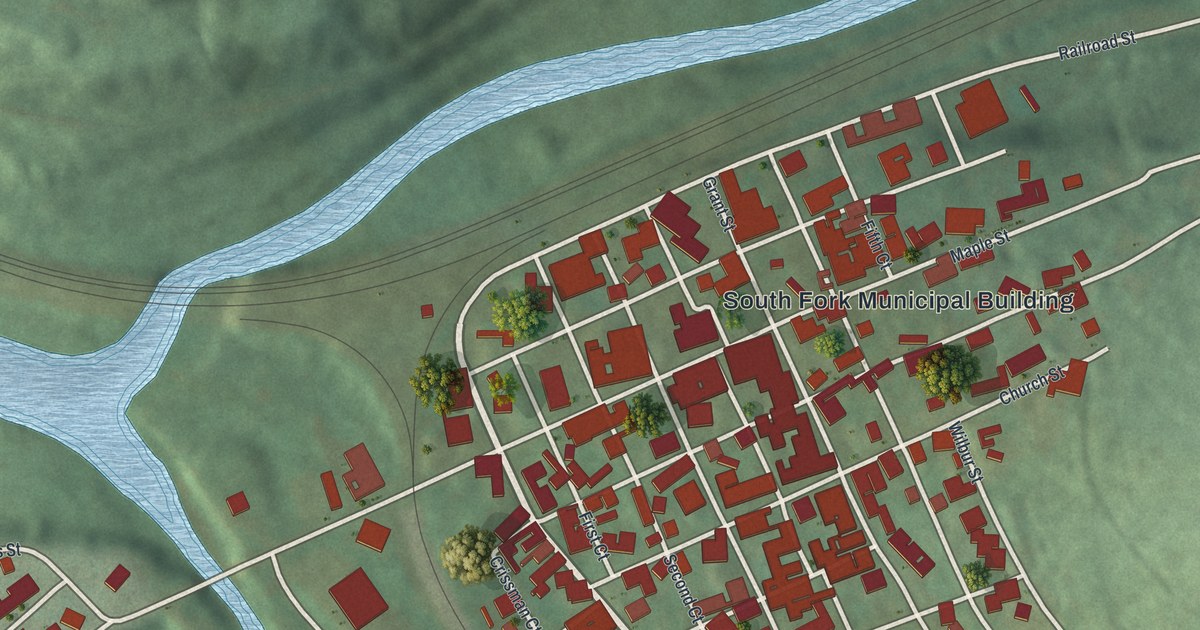 Map of South Fork, Pennsylvania in 2026