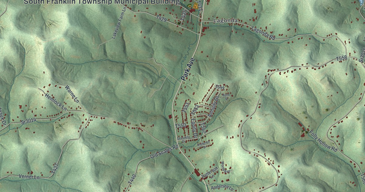 Map of South Franklin, Pennsylvania in 2026