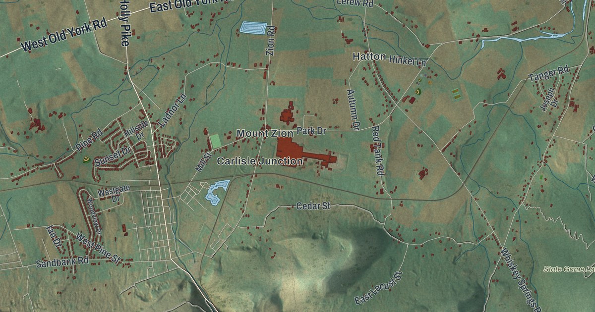 Map of South Middleton, Pennsylvania in 2026